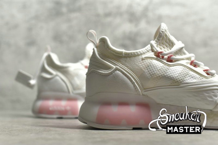 ADIDAS ZX 2K BOOST SHOES CLOUD WHITE/CLOUD WHITE/SUPPLIER COLOUR FV8983