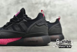 ADIDAS ZX 2K BOOST SHOES CORE BLACK/CORE BLACK/SHOCK PINK FV8986