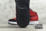 NIKE AIR JORDAN 1 MID GS REVERSE BRED BLACK/WHITE/GYM RED 554725-054