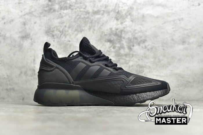 ADIDAS ZX 2K BOOST SHOES CORE BLACK/SOLAR YELLOW/CLOUD WHITE FV8453