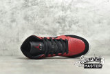 NIKE AIR JORDAN 1 MID GS REVERSE BRED BLACK/WHITE/GYM RED 554725-054