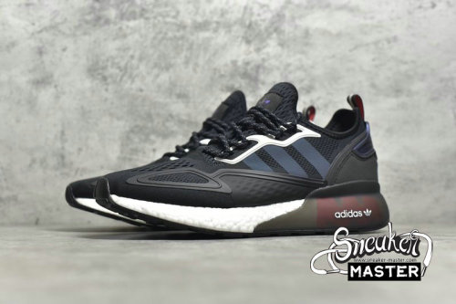 ADIDAS ZX 2K BOOST SHOES CORE BLACK/SHOCK RED/CORE BLACK FX7475