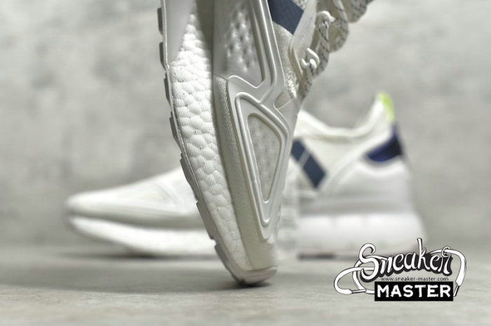ADIDAS ZX 2K BOOST FOOTWEAR WHITE/DARK BLUE/CORE BLACK FX8489