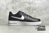 NIKE AIR FORCE 1 LOW 07 CUT-OUT SWOOSH BLACK/BLACK/WHITE CZ7377-001