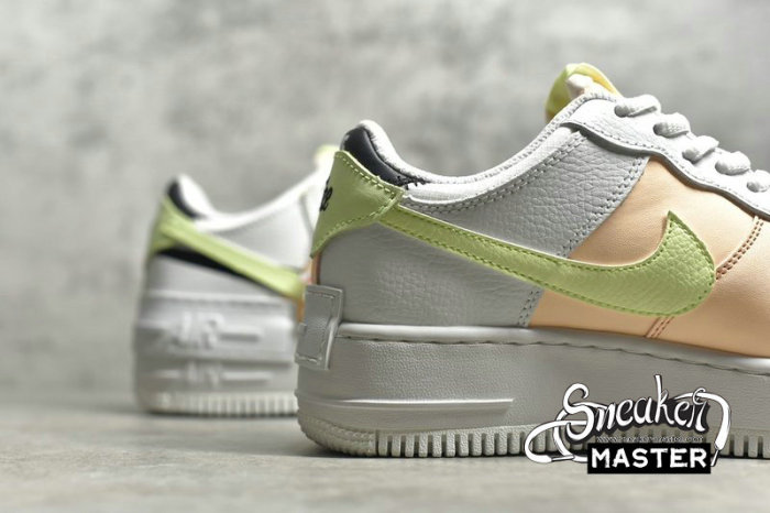 NIKE AIR FORCE 1 SHADOW SUMMIT WHITE/BLACK/BARELY VOLT/CRIMSON TINT CI0919-107
