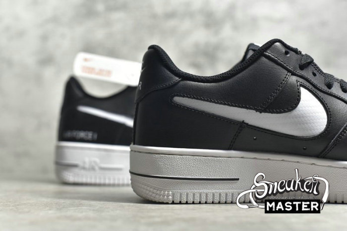 NIKE AIR FORCE 1 LOW 07 CUT-OUT SWOOSH BLACK/BLACK/WHITE CZ7377-001