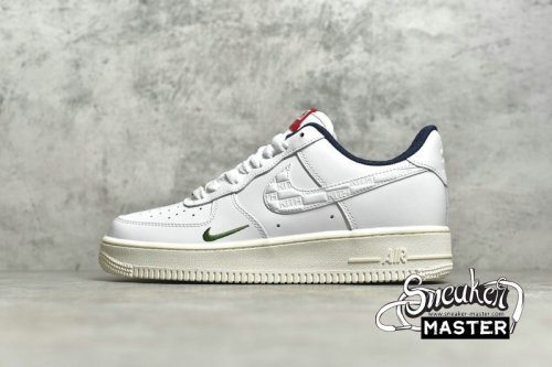 NIKE AIR FORCE 1 LOW 07 X KITH WHITE/BLUE-UNIVERSITY RED CU2980-193