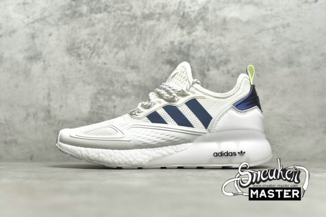 ADIDAS ZX 2K BOOST FOOTWEAR WHITE/DARK BLUE/CORE BLACK FX8489