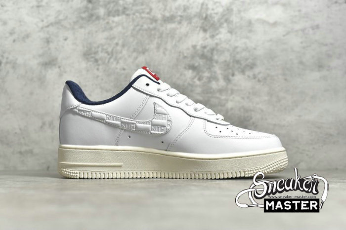 NIKE AIR FORCE 1 LOW 07 X KITH WHITE/BLUE-UNIVERSITY RED CU2980-193