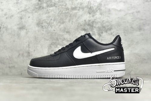 NIKE AIR FORCE 1 LOW 07 CUT-OUT SWOOSH BLACK/BLACK/WHITE CZ7377-001