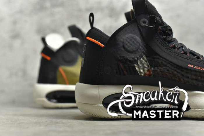 NIKE AIR JORDAN 34 PF AMBER RISE AMBER RISE/METALLIC SILVER-BLACK-SAIL BQ3381-800