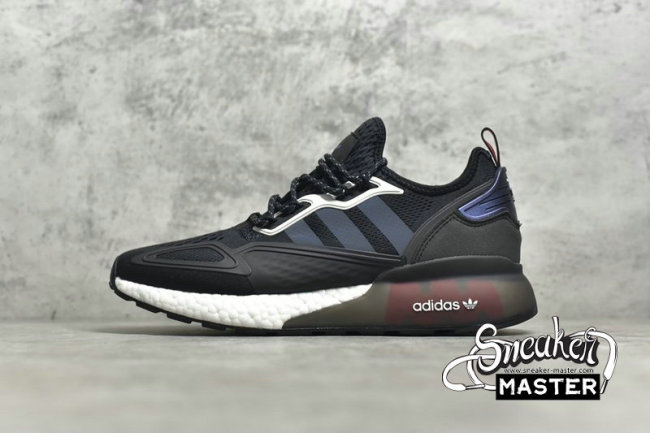 ADIDAS ZX 2K BOOST SHOES CORE BLACK/SHOCK RED/CORE BLACK FX7475
