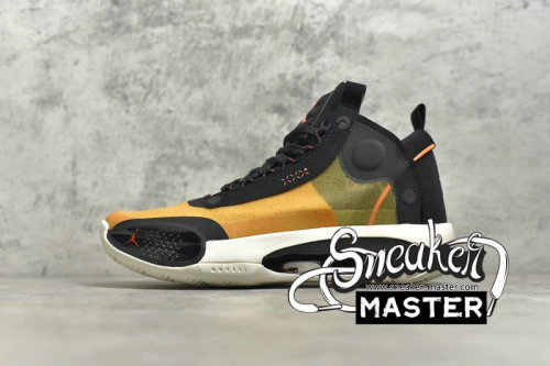 NIKE AIR JORDAN 34 PF AMBER RISE AMBER RISE/METALLIC SILVER-BLACK-SAIL BQ3381-800