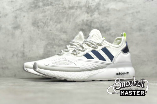 ADIDAS ZX 2K BOOST FOOTWEAR WHITE/DARK BLUE/CORE BLACK FX8489