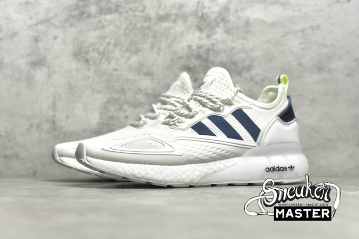 ADIDAS ZX 2K BOOST FOOTWEAR WHITE/DARK BLUE/CORE BLACK FX8489