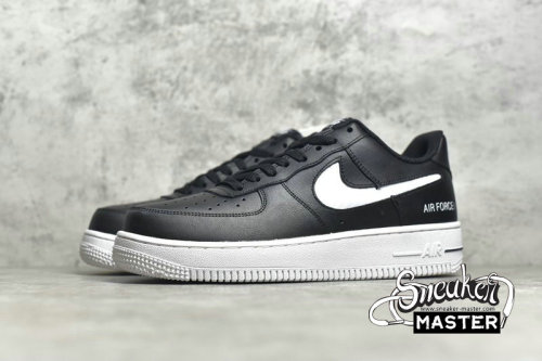 NIKE AIR FORCE 1 LOW 07 CUT-OUT SWOOSH BLACK/BLACK/WHITE CZ7377-001