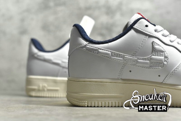NIKE AIR FORCE 1 LOW 07 X KITH WHITE/BLUE-UNIVERSITY RED CU2980-193