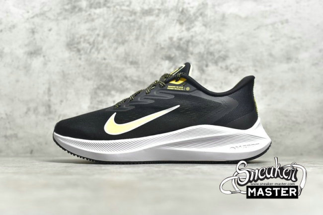 NIKE AIR ZOOM WINFLO 7 BLACK/UNIVERSITY GOLD/WHITE CJ0291-007