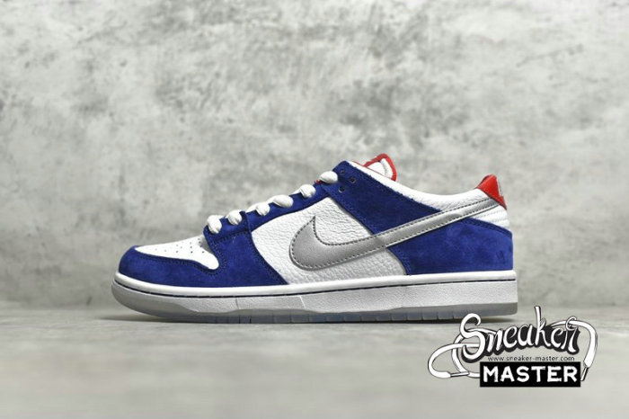 NIKE SB DUNK LOW PRO ISHOD WAIR QS DEEP ROYAL BLUE/METALLIC SILVER-UNIVERSITY RED 839685-416