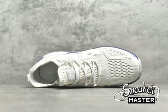 ADIDAS ZX 2K BOOST SHOES CLOUD WHITE/CLOUD WHITE/BOOST BLUE VIOLET MET. FV2928