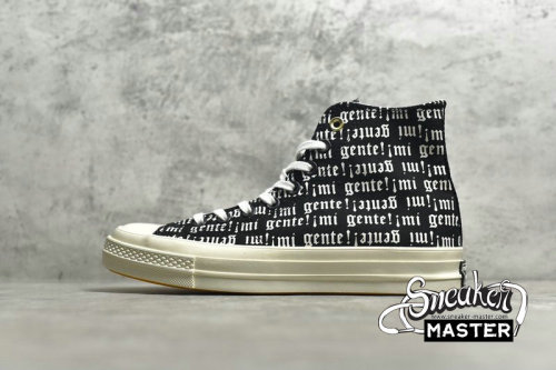 CONVERSE CHUCK TAYLOR ALL-STAR 70S HIGH MI GENTE OX BLACK/WHITE 168697C
