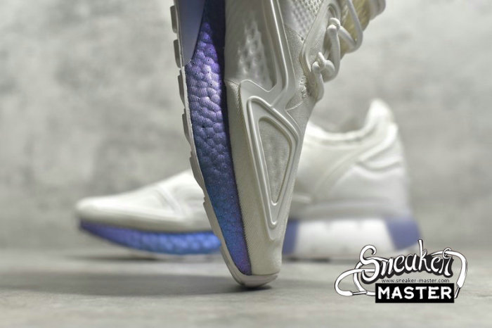 ADIDAS ZX 2K BOOST SHOES CLOUD WHITE/CLOUD WHITE/BOOST BLUE VIOLET MET. FV2928
