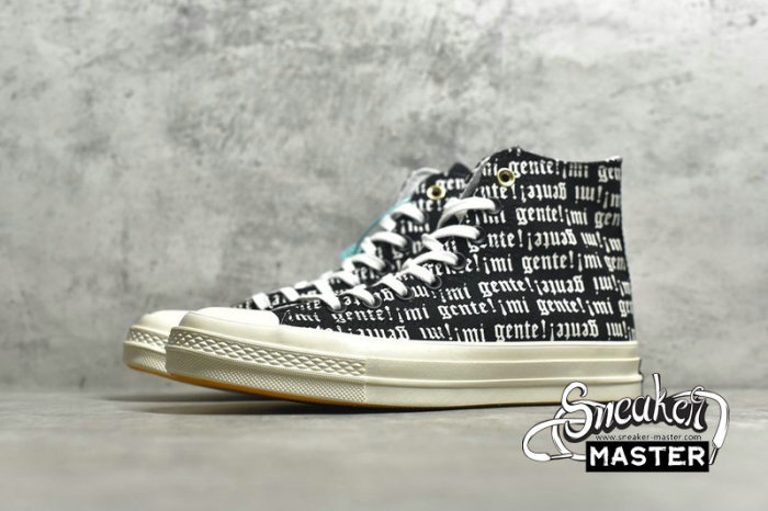 CONVERSE CHUCK TAYLOR ALL-STAR 70S HIGH MI GENTE OX BLACK/WHITE 168697C