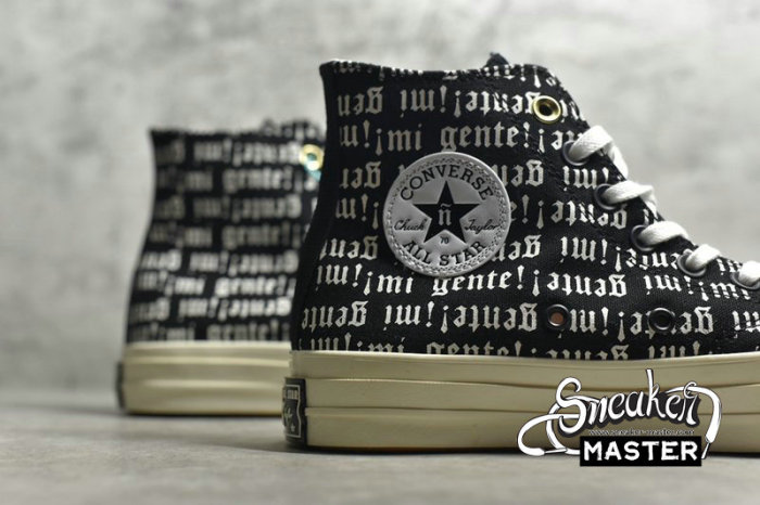 CONVERSE CHUCK TAYLOR ALL-STAR 70S HIGH MI GENTE OX BLACK/WHITE 168697C