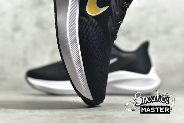 NIKE AIR ZOOM WINFLO 7 BLACK/UNIVERSITY GOLD/WHITE CJ0291-007