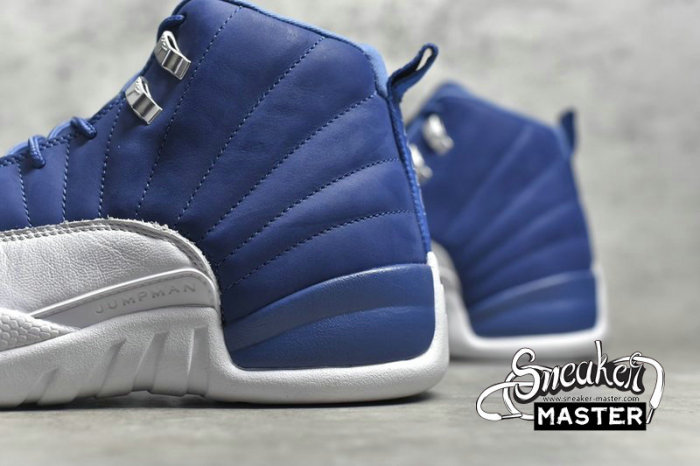 NIKE AIR JORDAN 12 RETRO INDIGO STONE BLUE/LEGEND BLUE/OBSIDIAN 130690-404