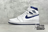 NIKE AIR JORDAN 1 RETRO HIGH OG METALLIC NAVY WHITE/MIDNIGHT NAVY 555088-106