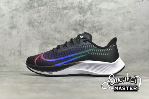 NIKE AIR ZOOM PEGASUS 37 BE TRUE BLACK/WHITE/MULTI-COLOR CV0266-001