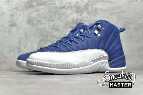 NIKE AIR JORDAN 12 RETRO INDIGO STONE BLUE/LEGEND BLUE/OBSIDIAN 130690-404