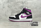 NIKE AIR JORDAN 1 MID CACTUS FLOWER BLACK/CACTUS FLOWER/WHITE BQ6472-005