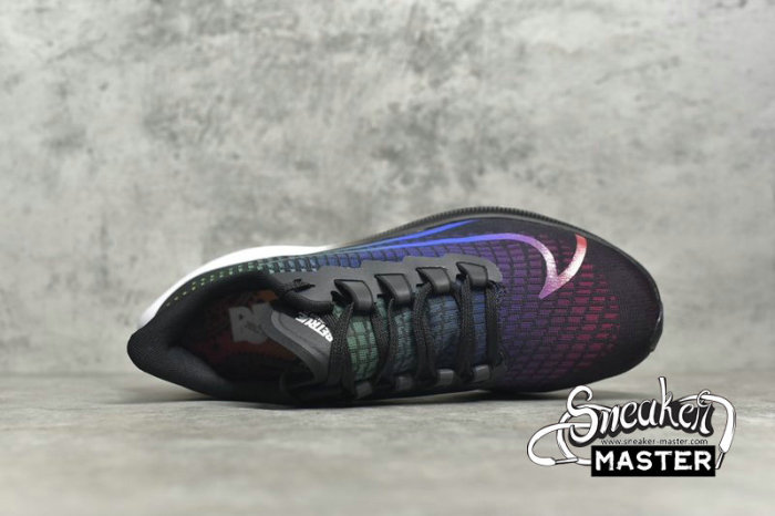 NIKE AIR ZOOM PEGASUS 37 BE TRUE BLACK/WHITE/MULTI-COLOR CV0266-001