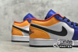 NIKE AIR JORDAN 1 LOW WHITE/DEEP ROYAL BLUE/LASER ORANGE/TRACK RED 553558-123