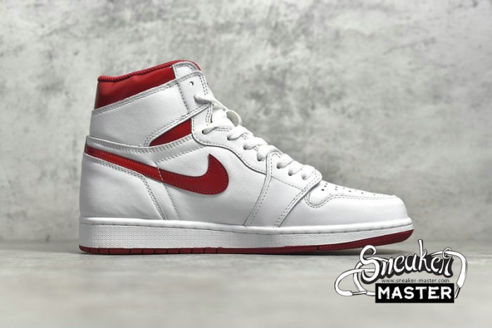 NIKE AIR JORDAN 1 RETRO HIGH OG METALLIC RED WHITE/VARSITY RED 555088-103