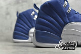 NIKE AIR JORDAN 12 RETRO INDIGO STONE BLUE/LEGEND BLUE/OBSIDIAN 130690-404
