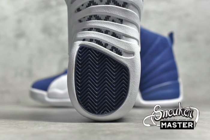 NIKE AIR JORDAN 12 RETRO INDIGO STONE BLUE/LEGEND BLUE/OBSIDIAN 130690-404