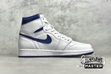 NIKE AIR JORDAN 1 RETRO HIGH OG METALLIC NAVY WHITE/MIDNIGHT NAVY 555088-106