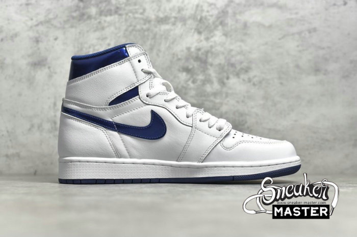 NIKE AIR JORDAN 1 RETRO HIGH OG METALLIC NAVY WHITE/MIDNIGHT NAVY 555088-106