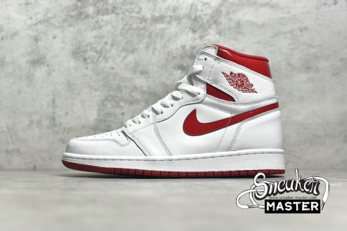 NIKE AIR JORDAN 1 RETRO HIGH OG METALLIC RED WHITE/VARSITY RED 555088-103