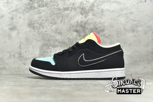NIKE AIR JORDAN 1 LOW SE AURORA GREEN BLACK/AURORA GREEN/LASER ORANGE CK3022-013
