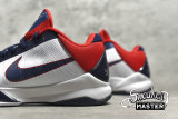 NIKE ZOOM KOBE 5 USA WHITE/OBSIDIAN-SPORT RED 386430-103