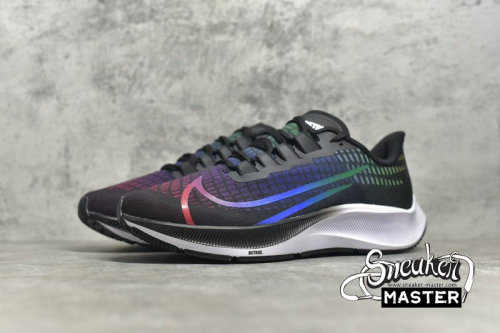 NIKE AIR ZOOM PEGASUS 37 BE TRUE BLACK/WHITE/MULTI-COLOR CV0266-001