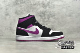 NIKE AIR JORDAN 1 MID CACTUS FLOWER BLACK/CACTUS FLOWER/WHITE BQ6472-005