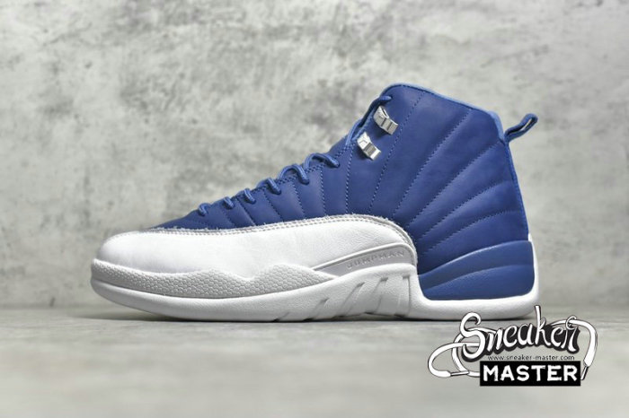 NIKE AIR JORDAN 12 RETRO INDIGO STONE BLUE/LEGEND BLUE/OBSIDIAN 130690-404