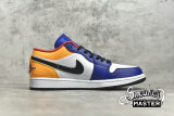 NIKE AIR JORDAN 1 LOW WHITE/DEEP ROYAL BLUE/LASER ORANGE/TRACK RED 553558-123