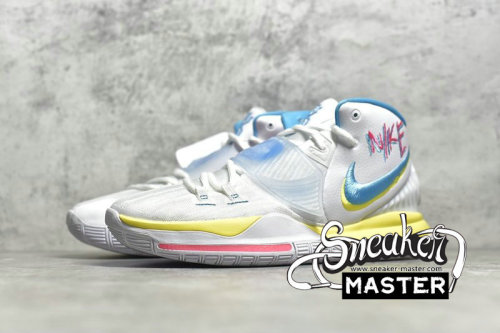 NIKE KYRIE 6 EP NEON GRAFFITI WHITE/OPTI YELLOW-DIGITAL PINK-BLUE FURY BQ4631-101