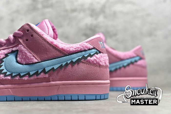 NIKE SB DUNK LOW X GRATEFUL DEAD PINK BEAR PINK/BLUE/FURY CJ5378-600